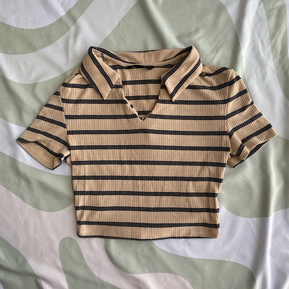 Stripped Crop Top